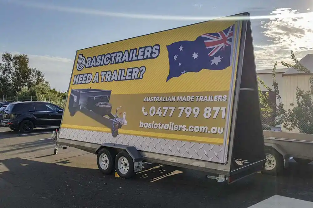 Adelaide Trailers For Sales: ADVERTISING-8FT-TRAILER-18X5
